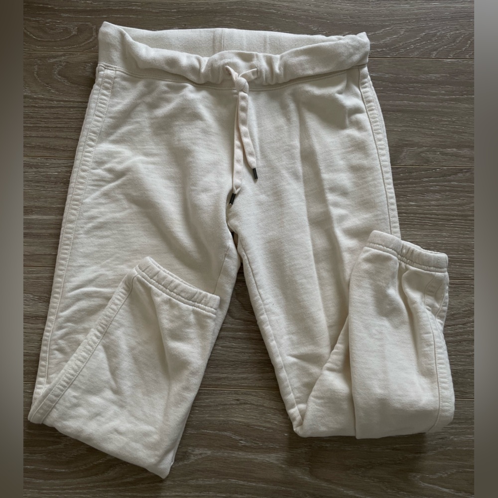 Norma Kamali Cream Cotton Lounge Pant in Milk Sz XS EUC - Picture 6 of 6